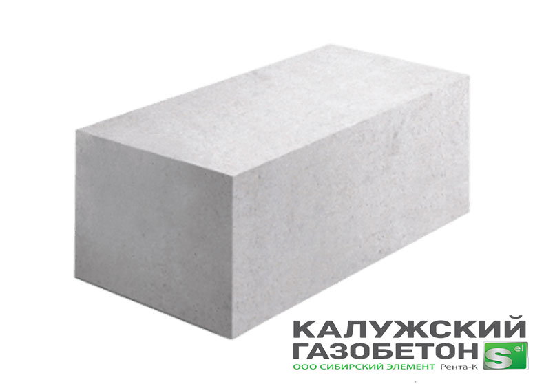 Газобетонный блок Калужский газоблок D500 625x50x250